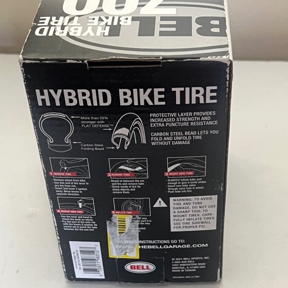 Bell 700c Hybrid Bike Tire Flat Defense Anti Puncture Protection 700x38c - Picture 4 of 4